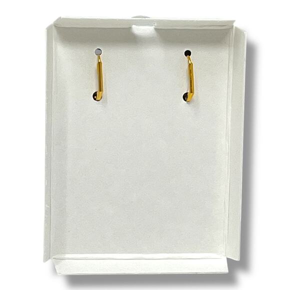 Alzi by Alzerina 24K Gold Magnolia Earrings Topaz Austrian Crystal Handmade NYC - Picture 6 of 7